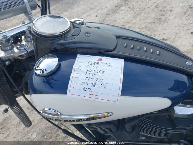 12597069 :رقم المزاد ، 5HD1YAJA7KC012682 vin ، 2019 Harley-davidson Flhc مزاد بيع