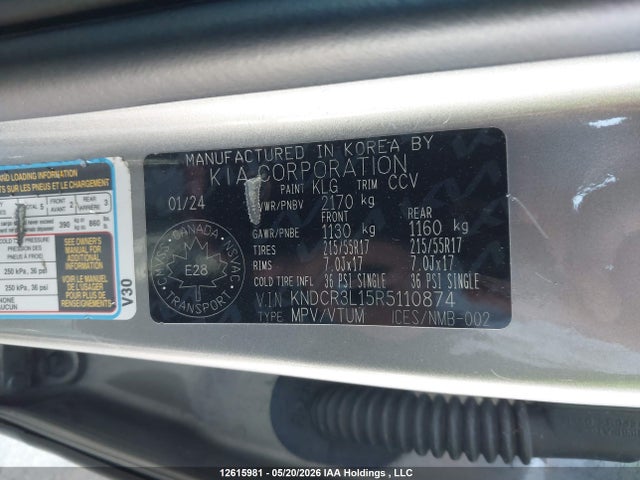 KNDCR3L15R5110874 KIA Niro Wind