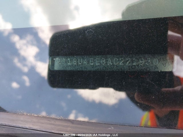 12601396 :رقم المزاد ، 2T1BU4EE8AC221930 vin ، 2010 Toyota Corolla Ce مزاد بيع