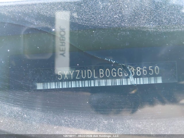 12616011 :رقم المزاد ، 5XYZUDLB0GG338650 vin ، 2016 Hyundai Santa Fe Sport مزاد بيع