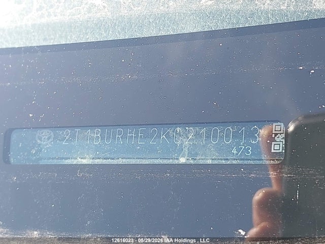 Продажа на аукционе авто 2019 Toyota Corolla Se, vin: 2T1BURHE2KC210013, номер лота: 12616023