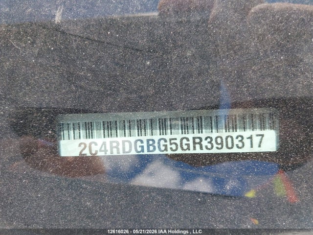 Aukcja sprzedaży 2016 Dodge Grand Caravan Se, vin: 2C4RDGBG5GR390317, numer aukcji: 12616026