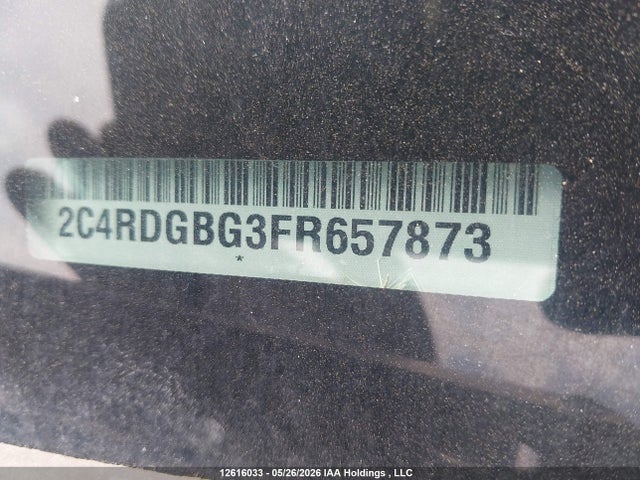 Продаж на аукціоні авто 2015 Dodge Grand Caravan Se, vin: 2C4RDGBG3FR657873, номер лоту: 12616033