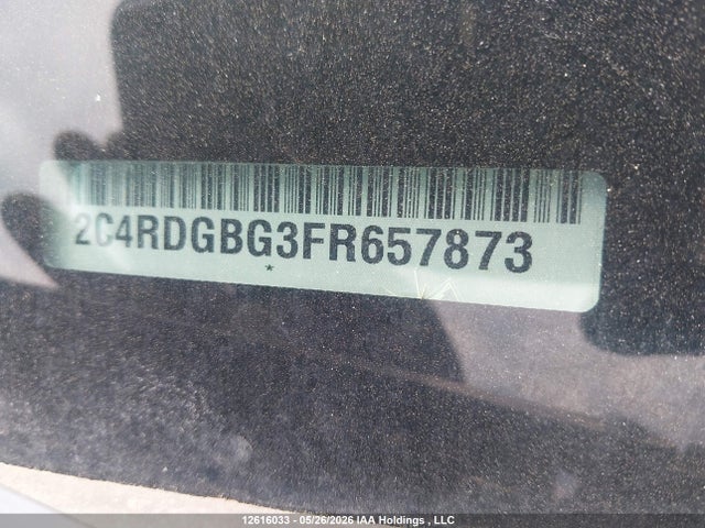 Продаж на аукціоні авто 2015 Dodge Grand Caravan Se, vin: 2C4RDGBG3FR657873, номер лоту: 12616033