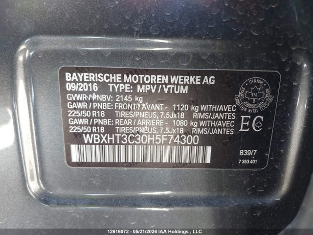 WBXHT3C30H5F74300 BMW X1 Xdrive28i