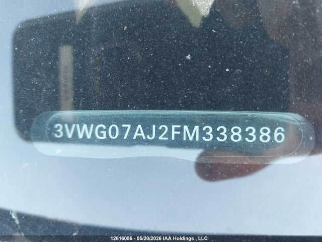 Aukcja sprzedaży 2015 Volkswagen Jetta 1.8 Tsi Highline, vin: 3VWG07AJ2FM338386, numer aukcji: 12616086