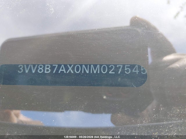 Продаж на аукціоні авто 2022 Volkswagen Tiguan Comfortline R-line Black Edition, vin: 3VV8B7AX0NM027545, номер лоту: 12616089