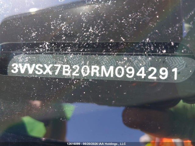12616099 :رقم المزاد ، 3VVSX7B20RM094291 vin ، 2024 Volkswagen Taos Se مزاد بيع