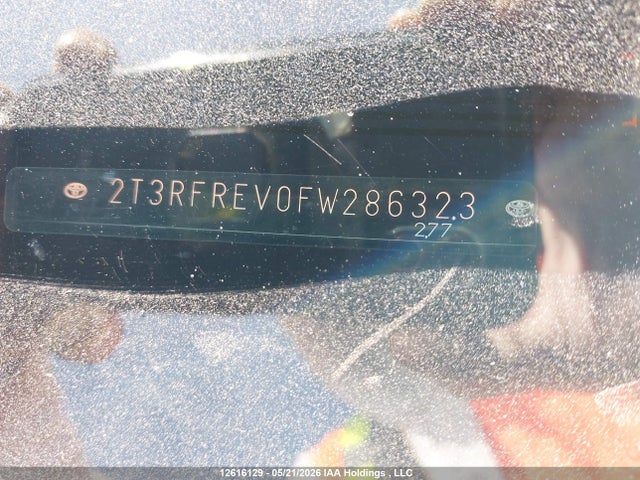 Auction sale of the 2015 Toyota Rav4 Xle, vin: 2T3RFREV0FW286323, lot number: 12616129
