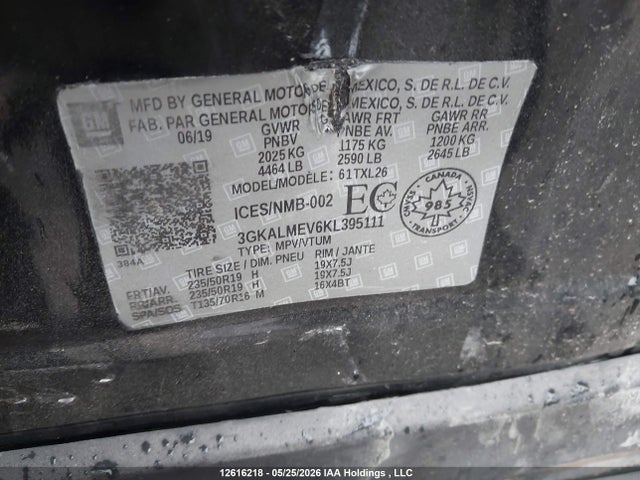 GMC Terrain 2019 3GKALMEV6KL395111 Image 9