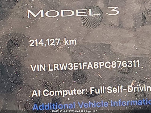 Tesla MODEL 3 2023 LRW3E1FA8PC876311 Image 15