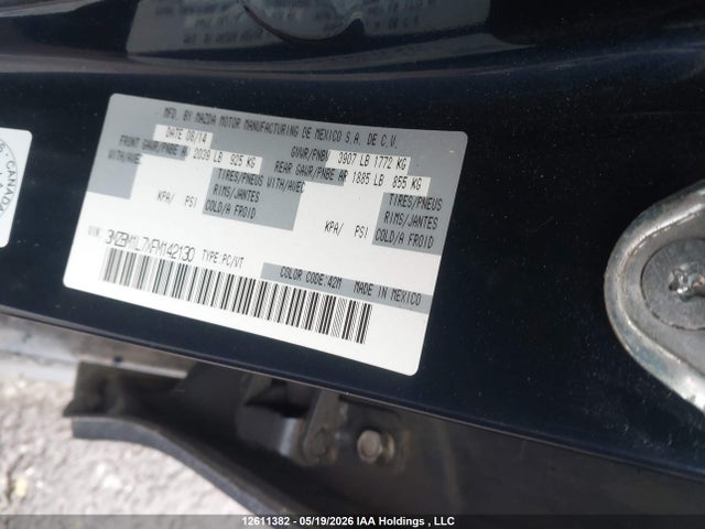 3MZBM1L7XFM142130 Mazda Mazda3 Gs