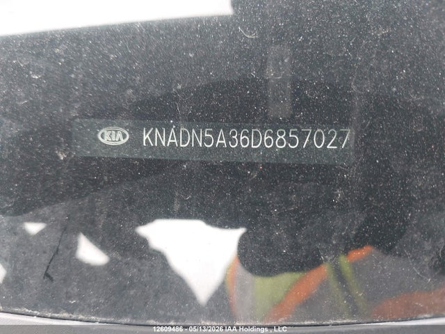 12609486 :رقم المزاد ، KNADN5A36D6857027 vin ، 2013 Kia Rio Ex/sx مزاد بيع
