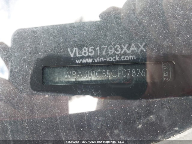 Aukcja sprzedaży 2012 Bmw 320i, vin: WBA3B1C55CF078261, numer aukcji: 12616252