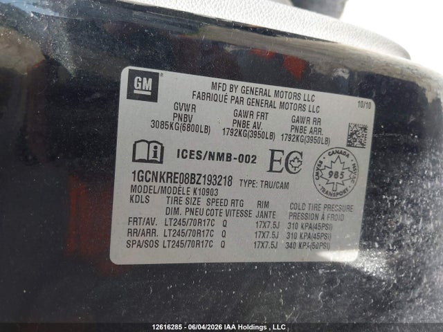 Продажа на аукционе авто 2011 Chevrolet Silverado K1500 Ls, vin: 1GCNKRE08BZ193218, номер лота: 12616285