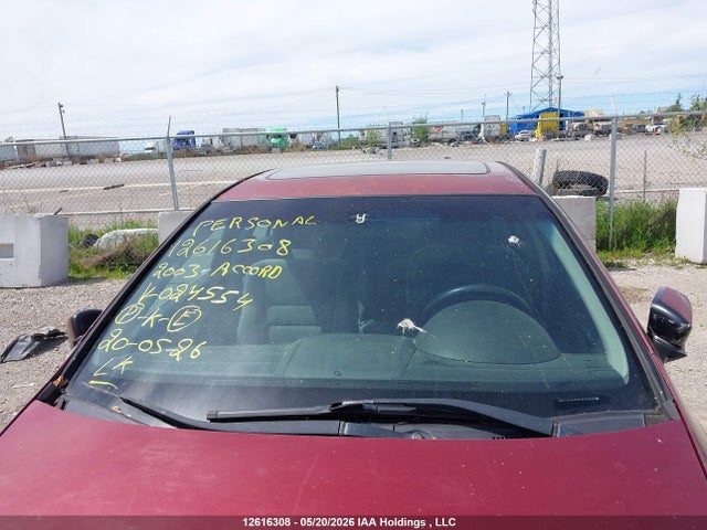 Продажа на аукционе авто 2003 Honda Accord Ex, vin: 1HGCM56643A024554, номер лота: 12616308