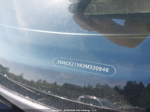 12616310 :رقم المزاد ، 3VWCK21Y63M320946 vin ، 2003 Volkswagen New Beetle Gls مزاد بيع