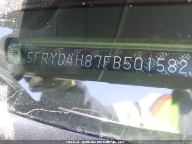 12612763 :رقم المزاد ، 5FRYD4H87FB501582 vin ، 2015 Acura Mdx Elite Package مزاد بيع