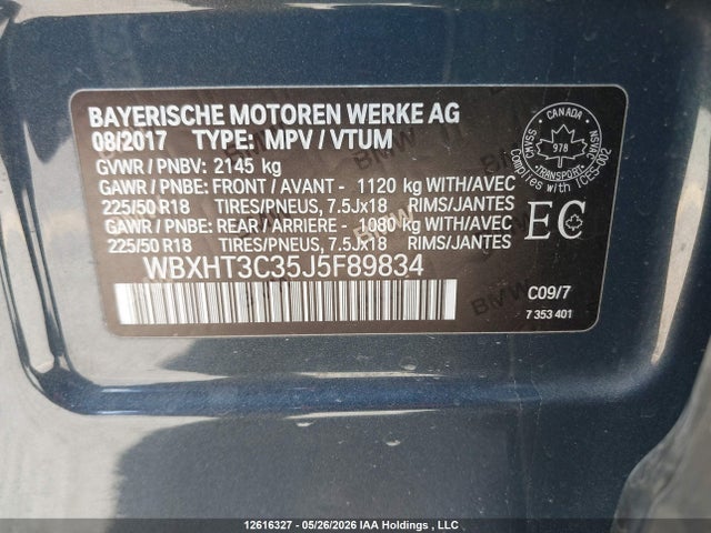 Aukcja sprzedaży 2018 Bmw X1 Xdrive28i, vin: WBXHT3C35J5F89834, numer aukcji: 12616327