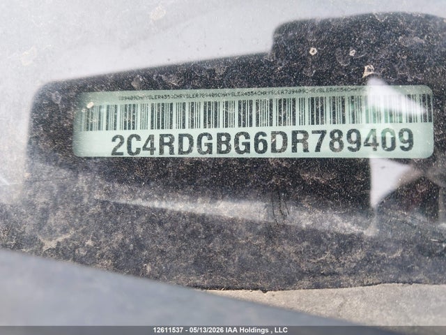 Продажа на аукционе авто 2013 Dodge Grand Caravan Se/sxt, vin: 2C4RDGBG6DR789409, номер лота: 12611537