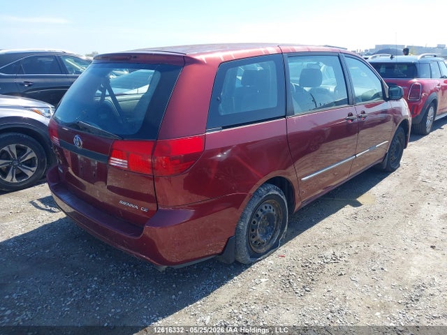 2004 Toyota Sienna Ce მანქანა იყიდება აუქციონზე, vin: 5TDZA29C24S162342, აუქციონის ნომერი: 12616332