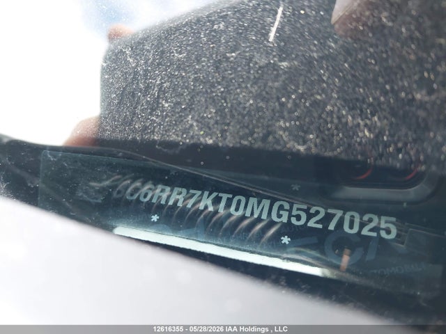 2021 Dodge Ram 1500 მანქანა იყიდება აუქციონზე, vin: 3C6RR7KT0MG527025, აუქციონის ნომერი: 12616355