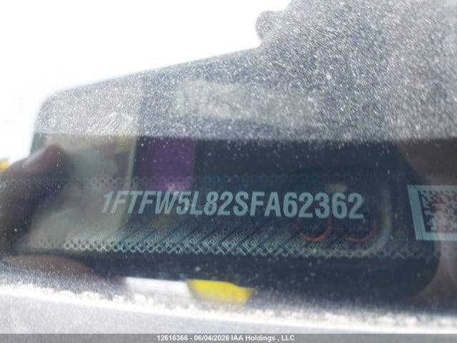 12616366 :رقم المزاد ، 1FTFW5L82SFA62362 vin ، 2025 Ford F-150 مزاد بيع