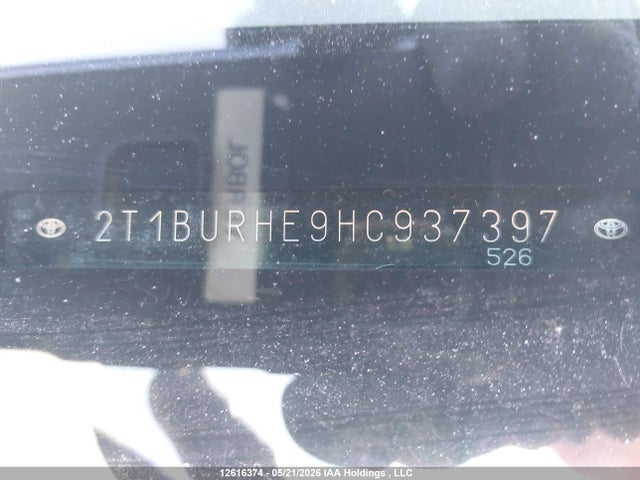 2T1BURHE9HC937397 Toyota COROLLA CE