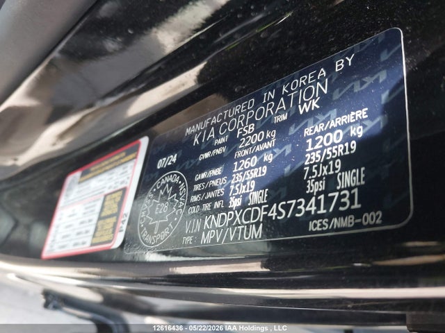 Aukcja sprzedaży 2025 Kia Sportage X-line Limited, vin: KNDPXCDF4S7341731, numer aukcji: 12616436