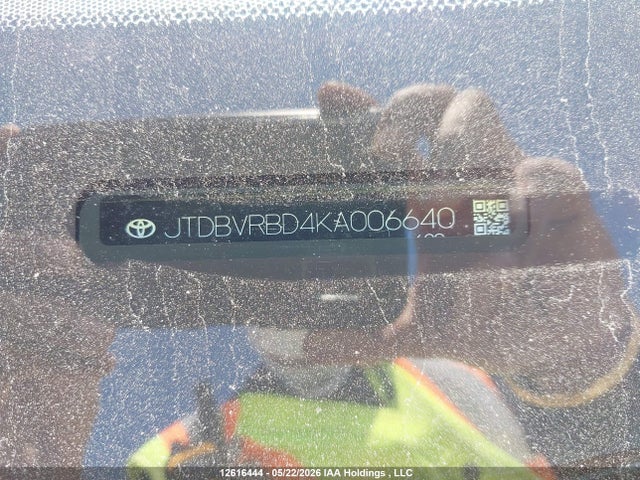 2019 Toyota Mirai მანქანა იყიდება აუქციონზე, vin: JTDBVRBD4KA006640, აუქციონის ნომერი: 12616444