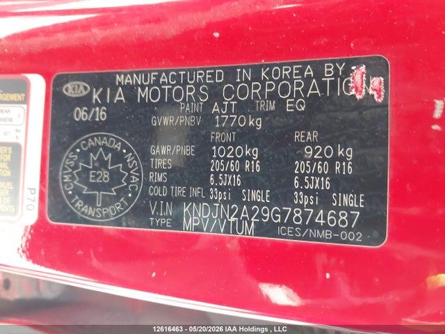 KNDJN2A29G7874687 KIA Soul