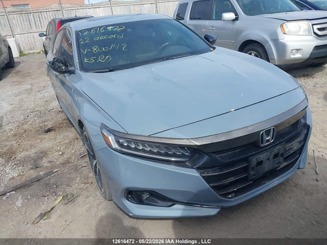 2022 Honda Accord Sedan მანქანა იყიდება აუქციონზე, vin: 1HGCV1F37NA800142, აუქციონის ნომერი: 12616472