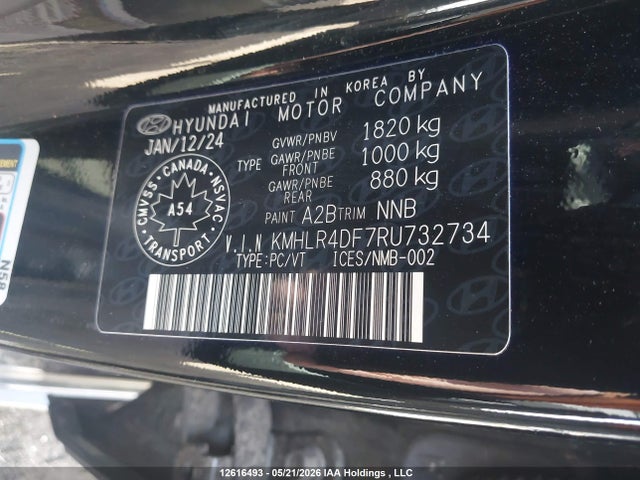 12616493 :رقم المزاد ، KMHLR4DF7RU732734 vin ، 2024 Hyundai Elantra N Line Ultimate مزاد بيع