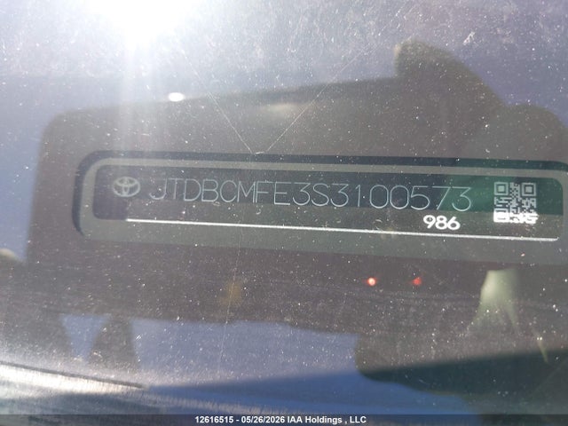 12616515 :رقم المزاد ، JTDBCMFE3S3100573 vin ، 2025 Toyota Corolla Hybrid Le مزاد بيع