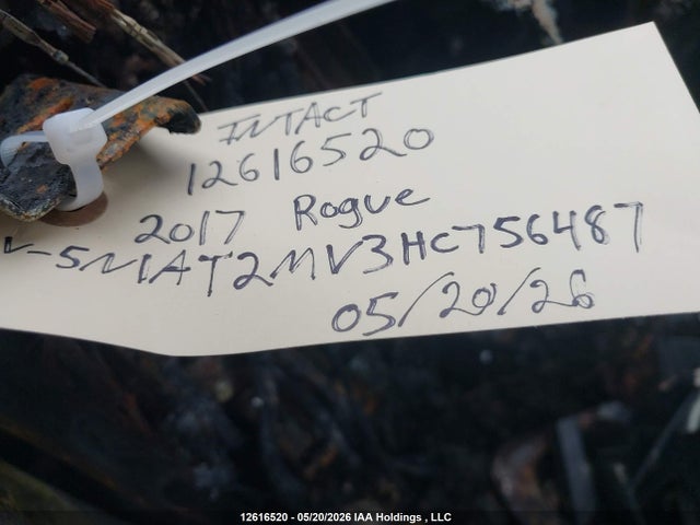 Продаж на аукціоні авто 2017 Nissan Rogue Sv/sl, vin: 5N1AT2MV3HC756487, номер лоту: 12616520