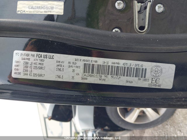 1C4NJDAB0HD151760 Jeep Compass Sport/north