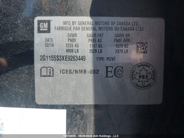 2G1155S3XE9263449 Chevrolet IMPALA 2LZ