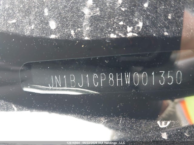 JN1BJ1CP8HW001350 Nissan Qashqai S 4dr2wd