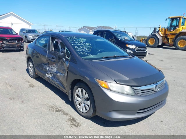 2012 Honda Civic Lx მანქანა იყიდება აუქციონზე, vin: 2HGFB2F44CH061475, აუქციონის ნომერი: 12616572