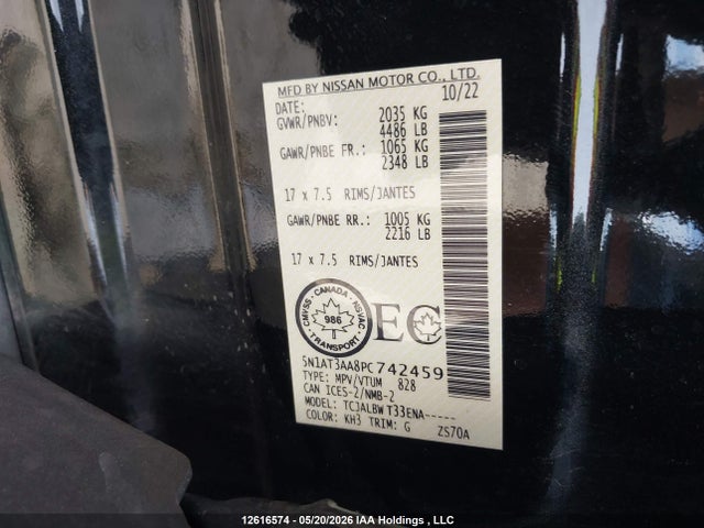 Nissan ROGUE S 2023 5N1AT3AA8PC742459 Image 9