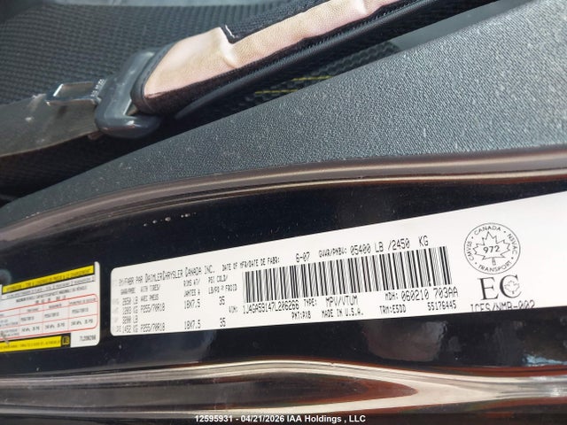 Продаж на аукціоні авто 2007 Jeep Wrangler Unlimited Sahara, vin: 1J4GA59147L206266, номер лоту: 12595931