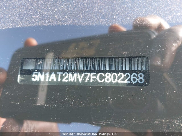 5N1AT2MV7FC802268 Nissan Rogue S/sl/sv