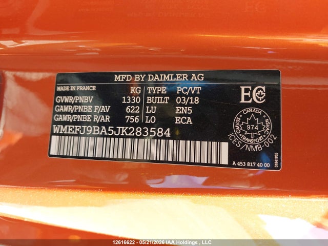 Smart Fortwo 2018 WMEFJ9BA5JK283584 Image 18