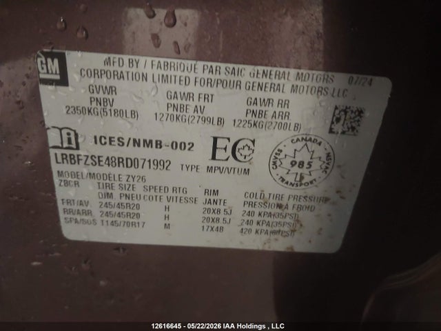 Buick Envision Avenir 2024 LRBFZSE48RD071992 Image 19