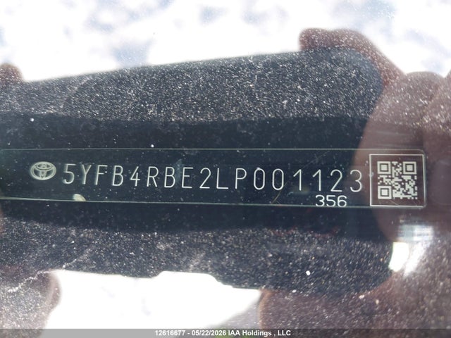 Aukcja sprzedaży 2020 Toyota Corolla, vin: 5YFB4RBE2LP001123, numer aukcji: 12616677