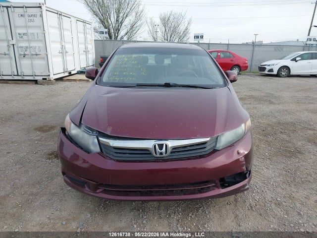 2012 Honda Civic Lx მანქანა იყიდება აუქციონზე, vin: 2HGFB2F53CH025852, აუქციონის ნომერი: 12616738