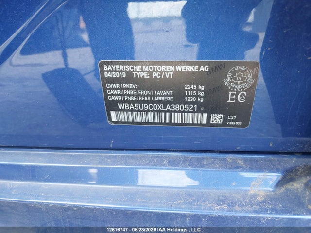 BMW M340XI 2020 WBA5U9C0XLA380521 Image 9