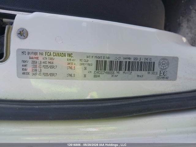 Dodge Grand Caravan 2017 2C4RDGEG7HR883526 Image 9