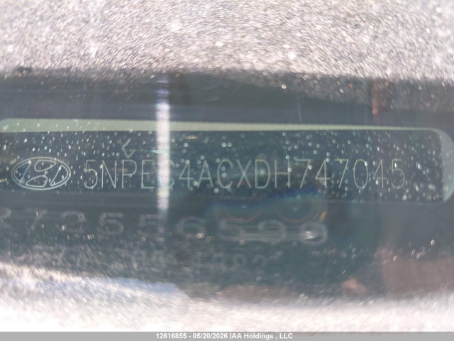 Auction sale of the 2013 Hyundai Sonata Se, vin: 5NPEC4ACXDH747045, lot number: 12616855