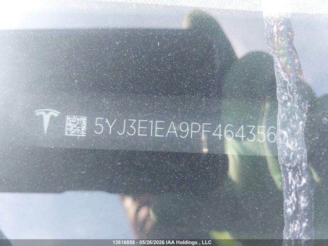 Aukcja sprzedaży 2023 Tesla Model 3 Rwd, vin: 5YJ3E1EA9PF464356, numer aukcji: 12616858